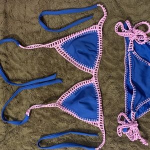 Victoria Secret Blue and Pink Bikini